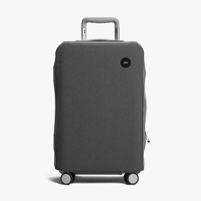 Carry-On Plus | Front view of Carry-On Plus Washable Luggage Cover in grey