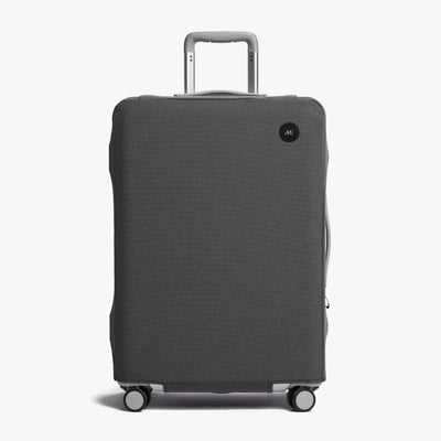 Check-In Medium | Front view ofCheck-In Medium Washable Luggage Cover in grey
