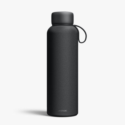 750 mL / Carbon Black Cart | Front view of 750 mL Kiyo UVC Bottle in Carbon Black