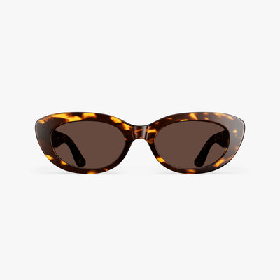 Tortoise / Brown Lens | Front view of Minaret Sunglasses in Tortoise with Brown Lens