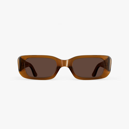 Crystal Espresso / Brown Lens | Front view of Mesa Sunglasses in Crystal Espresso with Brown Lens