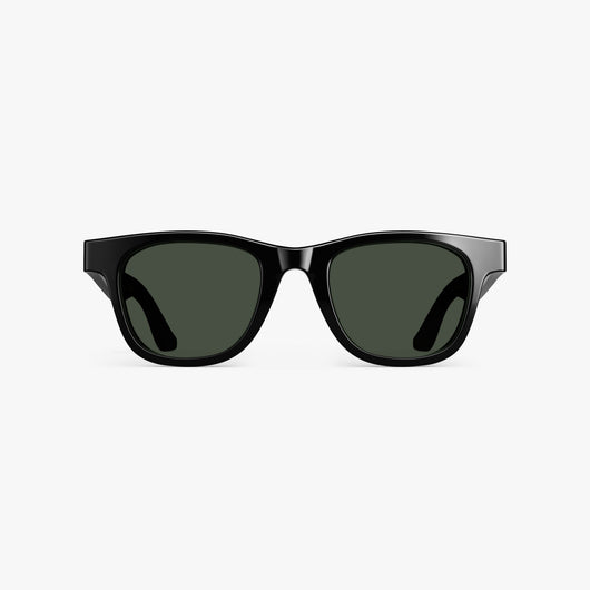 Black / G15 Lens | Front view of Portico Sunglasses in Black with G15 Lens