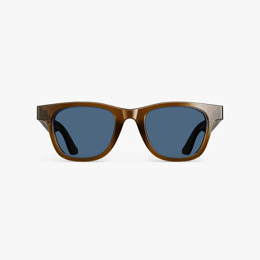 Crystal Espresso / Dusk Lens | Front view of Portico Sunglasses in Crystal Espresso with Dusk Lens