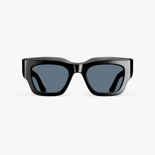 Black / Smoke Lens | Front view of Intrados Sunglasses in Black with Smoke Lens