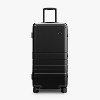 Caviar Black | Front view of Aluminum Trunk in Caviar Black