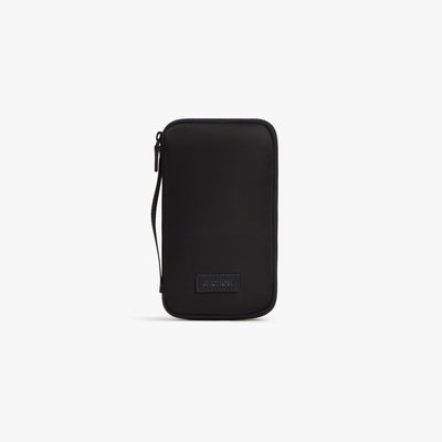 Carbon Black | Front view of Metro Travel Wallet in Carbon Black