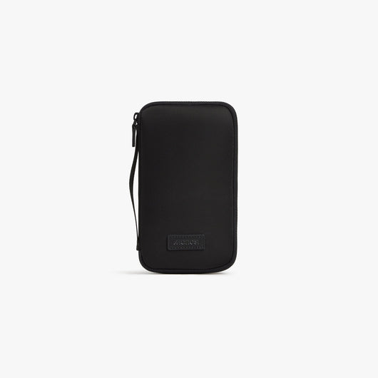 Carbon Black | Front view of Metro Travel Wallet in Carbon Black