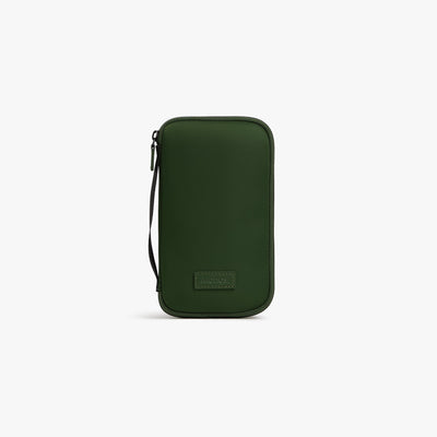 Juniper Green | Front view of Metro Travel Wallet in Juniper Green