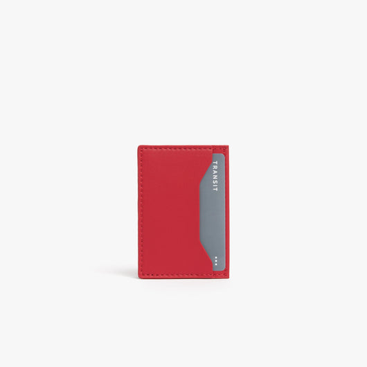 Lacquer Red | Back view of Lunar New Year Slim Wallet in Lacquer Red