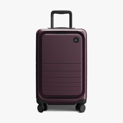 Mulberry (Glossy) | Front view of Carry-On Pro in Mulberry (Glossy)
