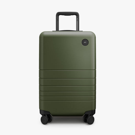 Olive Green | Front view of Expandable Carry-On in Olive Green